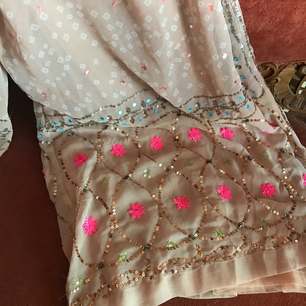 🌙Free People Pastel Pink Embroidered Jumpsuit - Picture 3 of 7